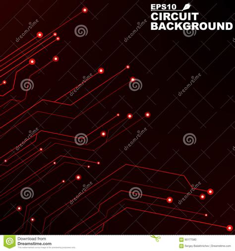 Circuit Black Abstract Background Of Digital Technology New