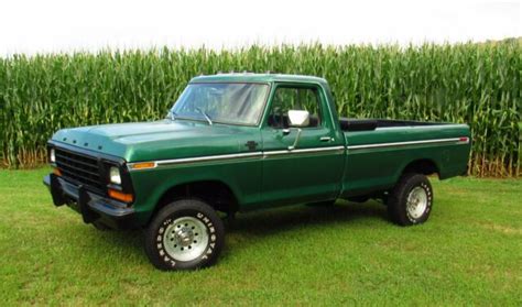 1979 Ford F 150 Xlt 4x4 No Reserve No Rust Green 90000 Miles Many