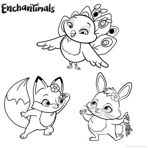 Kolorowanka Zwierzęta Z Enchantimals Do Druku I Online