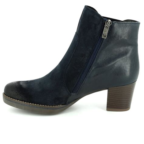 Ara Florenz 46957 75 Navy Suede Fashion Ankle Boots