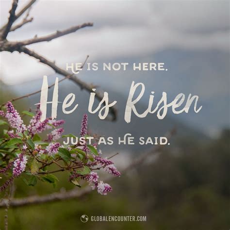 He Is Not Here He Is Risen Just As He Said He Would He Is Risen