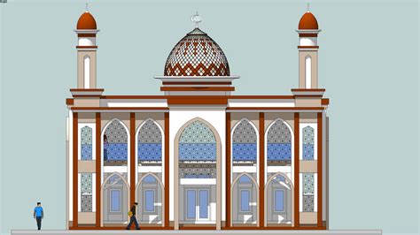 Denah Masjid Lantai Minimalis Mosqueplan Arsitektur Masjid Lantai