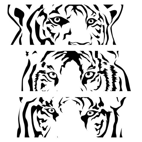 Tigers Eye Silhouette Vector 7556835 Vector Art At Vecteezy