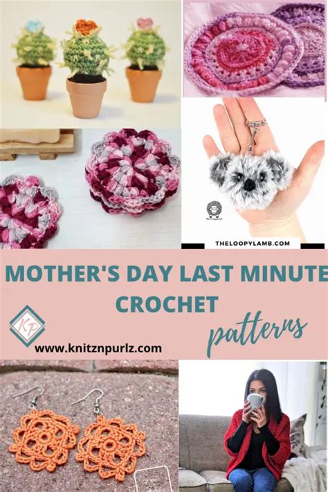 Mothers Day Last Minute Crochet Patterns Tshirt Yarn And Crochet Patterns
