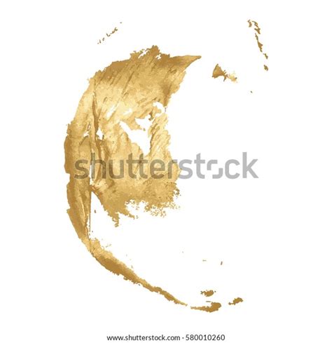 Gold Acrylic Paint Vector Illustration Stock Vector Royalty Free