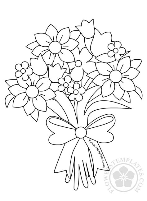 We have collected 37+ rose bouquet coloring page images of various designs for you to color. Beautiful Flower Bouquet Coloring Page | Flowers Templates