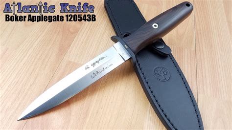 Boker Applegate Fairbairn Combat Black Handle 440c Fixed Blade Knife