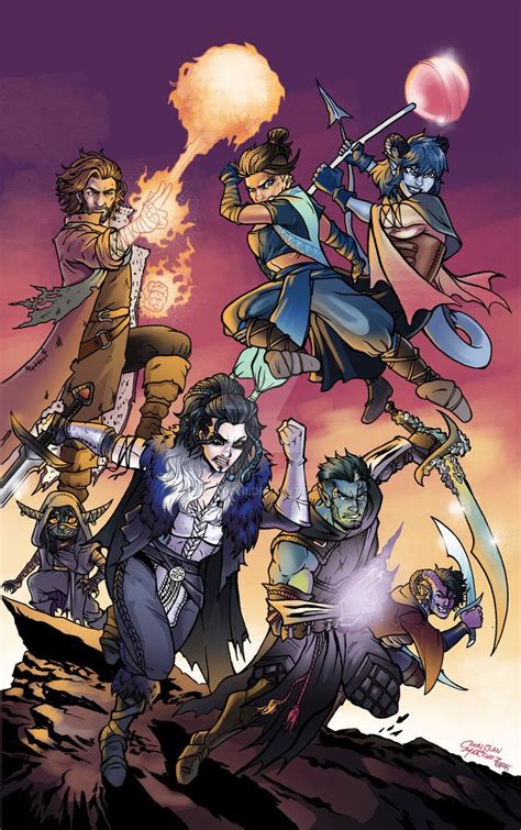 Mighty Nein Colors By Nickcaponi Critical Role Characters Critical