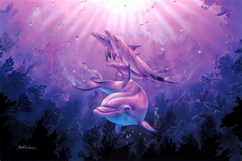 Christian Riese Lassen Dolphins Deep Sea Corals Art Dolphins