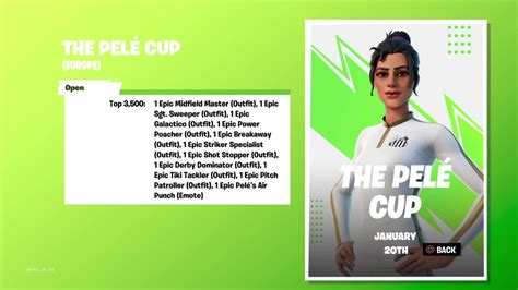 How To Get The New Football Skins Pele Cup In Fortnite Youtube