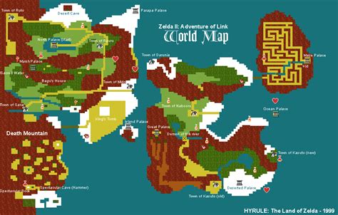 Adventure Of Link Overworld Map
