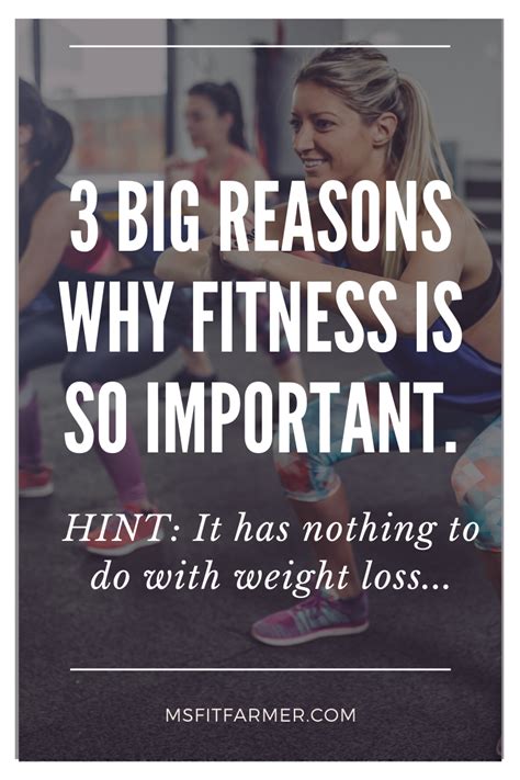 why fitness is important ms fit farmer