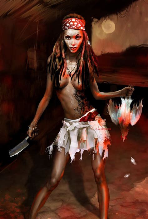 Voodoo Girl By Allegator On Deviantart Voodoo Art Witch Doctor Voodoo Priestess