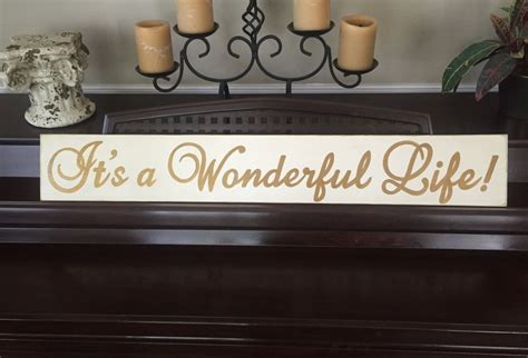 Its A Wonderful Life Yardlong Sign Plaque 36 The