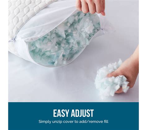 lucid comfort collection shredded foam pillow king