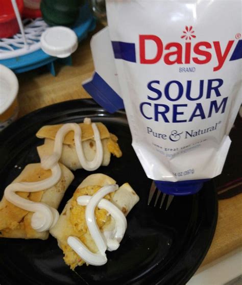 Daisy Squeeze Sour Cream Gotitfree Dollopofdaisy Chicken Chimichangas