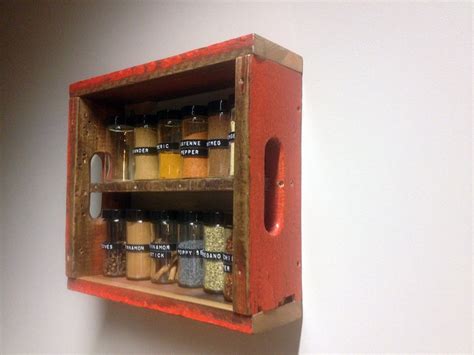 Soda Crate Spice Rack 3 Steps With Pictures Instructables