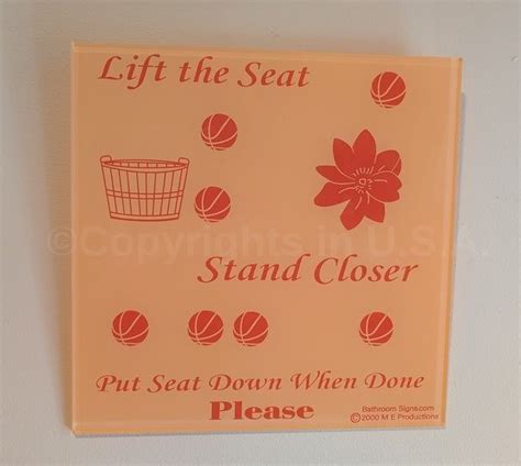 Toilet Seat Down Sign Printable