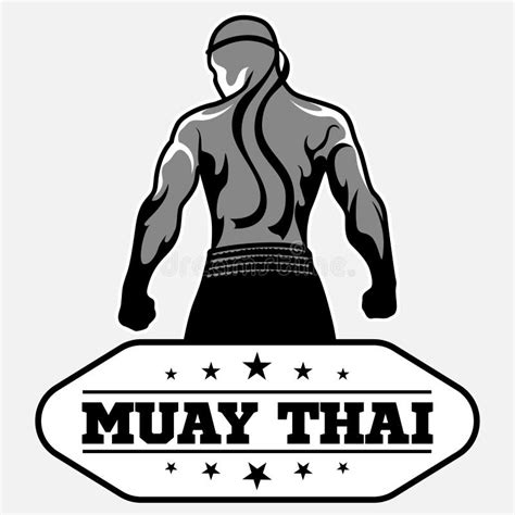 Muay Thai Vector Logo For Boxing Gym Or Other Stock Vector