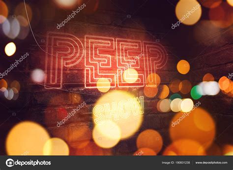 Peep Show Neon Sign Stock Photo By ©stevanovicigor 190831238