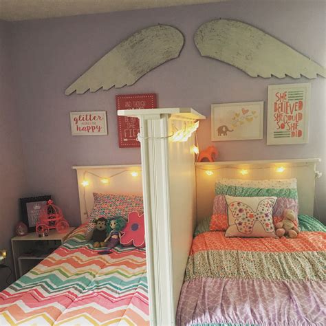 Shared Little Girls Bedroom Love It Because Each Of Them Has Their Own