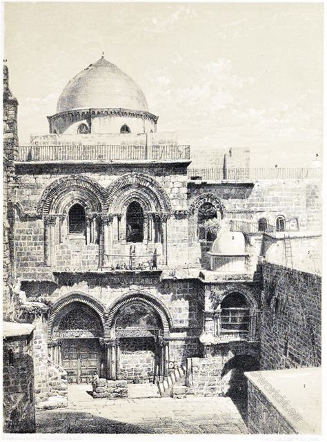 Jerusalem Plan Of The Church Of The Resurrection And The Holy Sepulchre