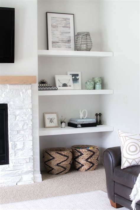 Styling Our New Floating Shelves Gorgeous Fireplace And