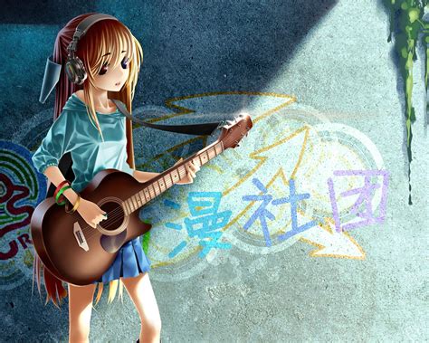 1280x1024 Anime Girl Guitar Grafitti 4k 1280x1024 Resolution Hd 4k