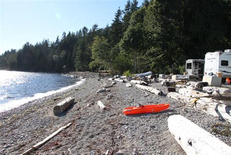 Kents Beach Campground Powell River British Columbia Canada Womo