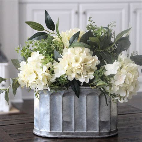 Farmhouse Centerpiece All Year Round Arrangement Blue And Etsy