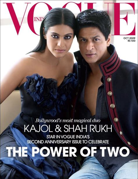 Srk And Kajol Feature In The Special Anniversary Issue Of Vogue Fenil