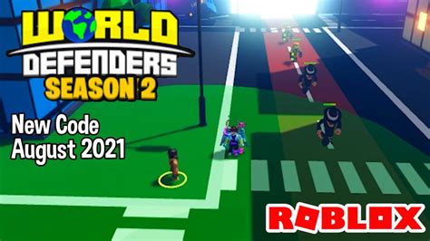 Roblox World Defenders S2 New Code August 2021 Youtube