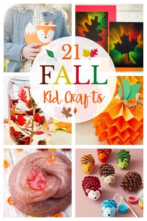 21 Fall Crafts For Kids Crazy Little Projects
