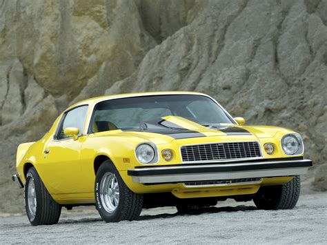 1975 Chevrolet Camaro Classic Muscle Hot Rod Rods Wallpapers Hd