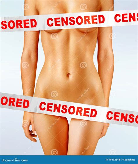 Body Covered With Censorship Tapes Stock Photo Image Of Closeup