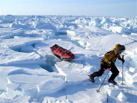 Esa Esa Satellite Guides Polar Explorers Across Disintegrating Sea Ice