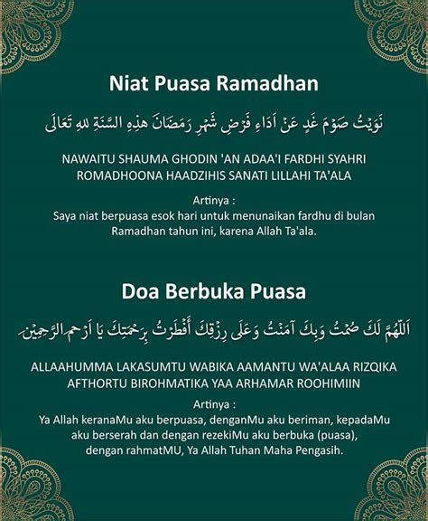 Doa Buka Puasa Ramadhan Dan Artinya Homecare24