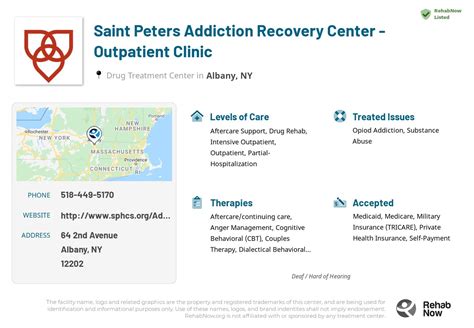 Saint Peters Addiction Recovery Center Outpatient Clinic In Ny