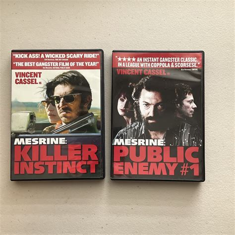 Mesrine Killer Instinct And Public Enemy 1 Dvd Lot Vincent Cassel 705105742854 Ebay