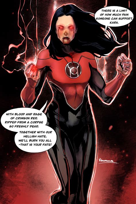 Artstation Lena Luthor As A Red Lantern