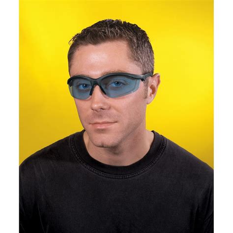 Mcr Safety Kd313 Klondike 3 Ratchet Temple Light Blue Lens Safety Glasses