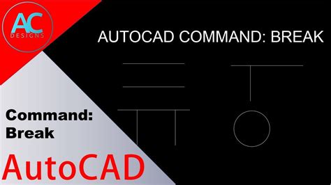 Autocad Command Break Autocad Tutorial Tips And Tricks Youtube