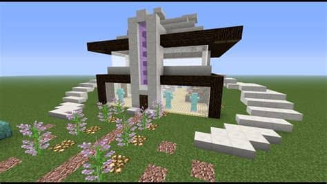 Uno de los peinados recogidos que pueden hacer son los siguientes: COMO HACER UNA CASA MODERNA EN MINECRAFT - PASO A PASO ...