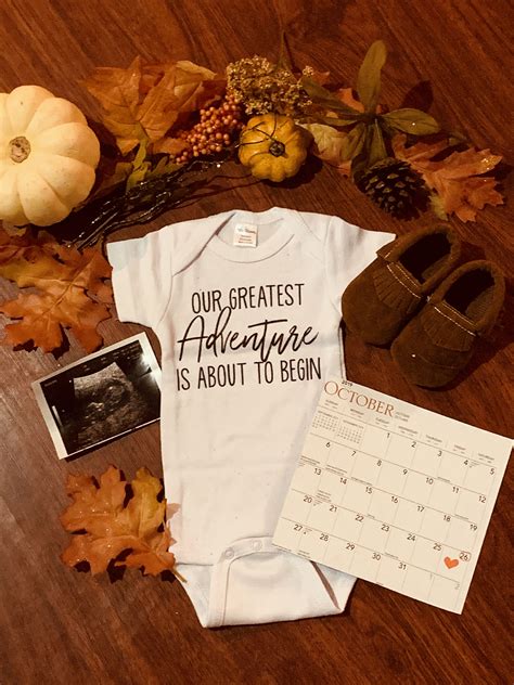 Baby Announcement For October Baby Thanksgiving Baby Announcement