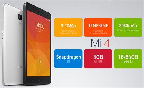 Xiaomi Mi 4 Lte Specifications Gsm Phone Arena