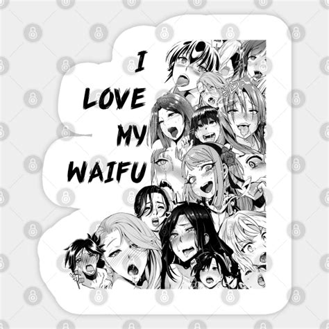 Ahegao Waifu Anime Ahegao Sticker Teepublic Au