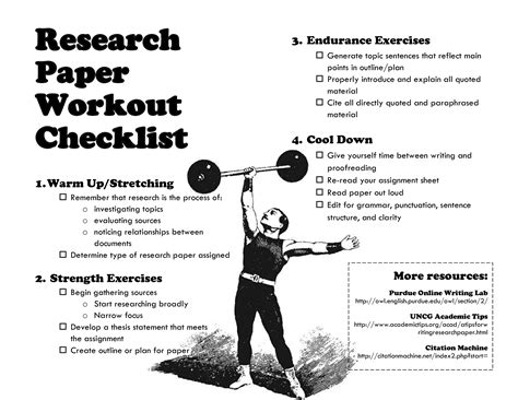 Printable Workout Checklist Templates At