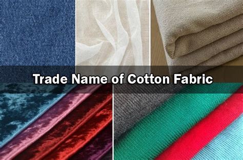 Cotton Fabric Types Names And Uses Textile Learner