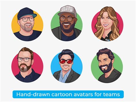 Hand Drawn Team Cartoon Avatars By Avatoon On Dribbble