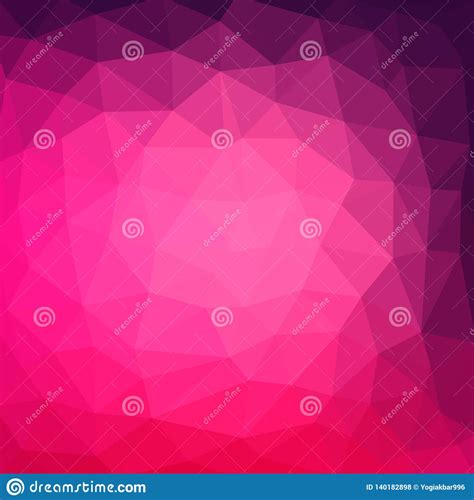 Multicolor Purple Pink Geometric Rumpled Triangular Low Poly Style